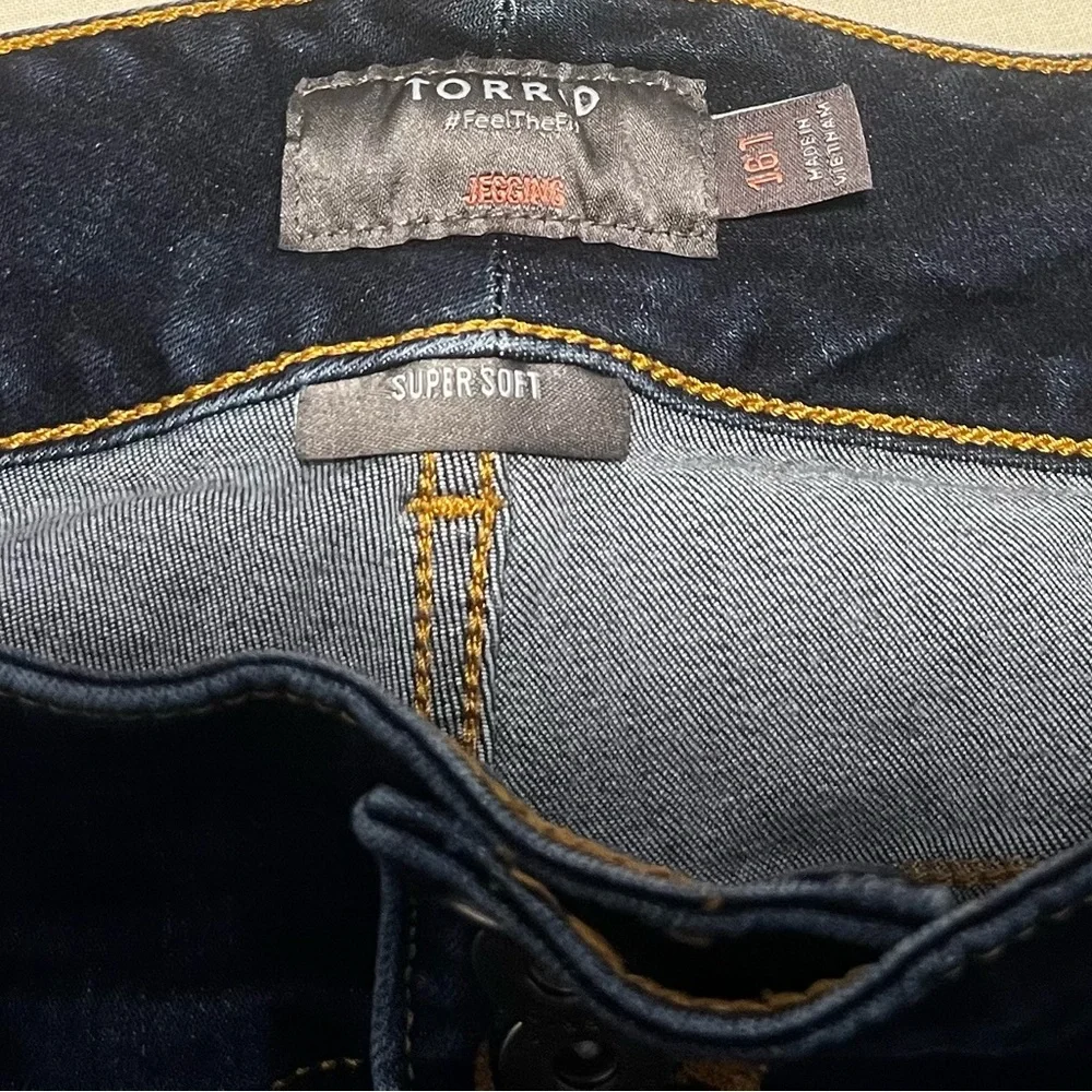 torrid Deep Indigo High-Rise Skinny Jeggings - Picture 3 of 3